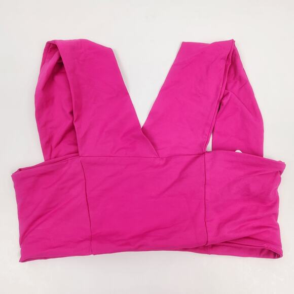 L*Space Parker Convertible Bikini Top in Bougainvillea Pink Size Small NWT - Picture 4 of 6